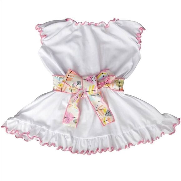 𝅺Ann Loren Outfit Floral Top & Capris Toddler Girl 2/3T NEW High End Boutique - Picture 2 of 5